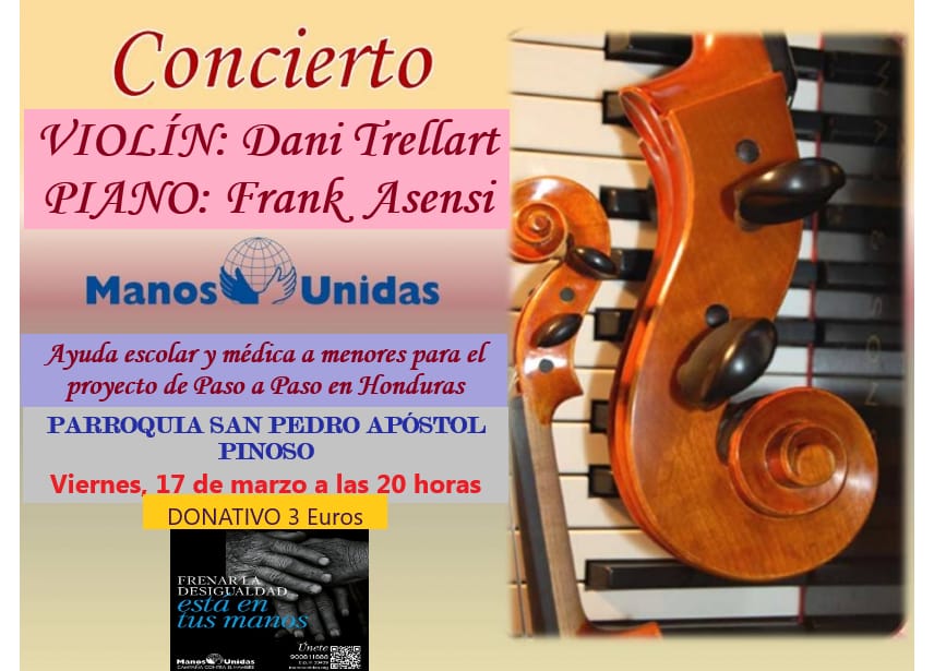 CONCIERTO A BENEFICIO DE MANOS UNIDAS