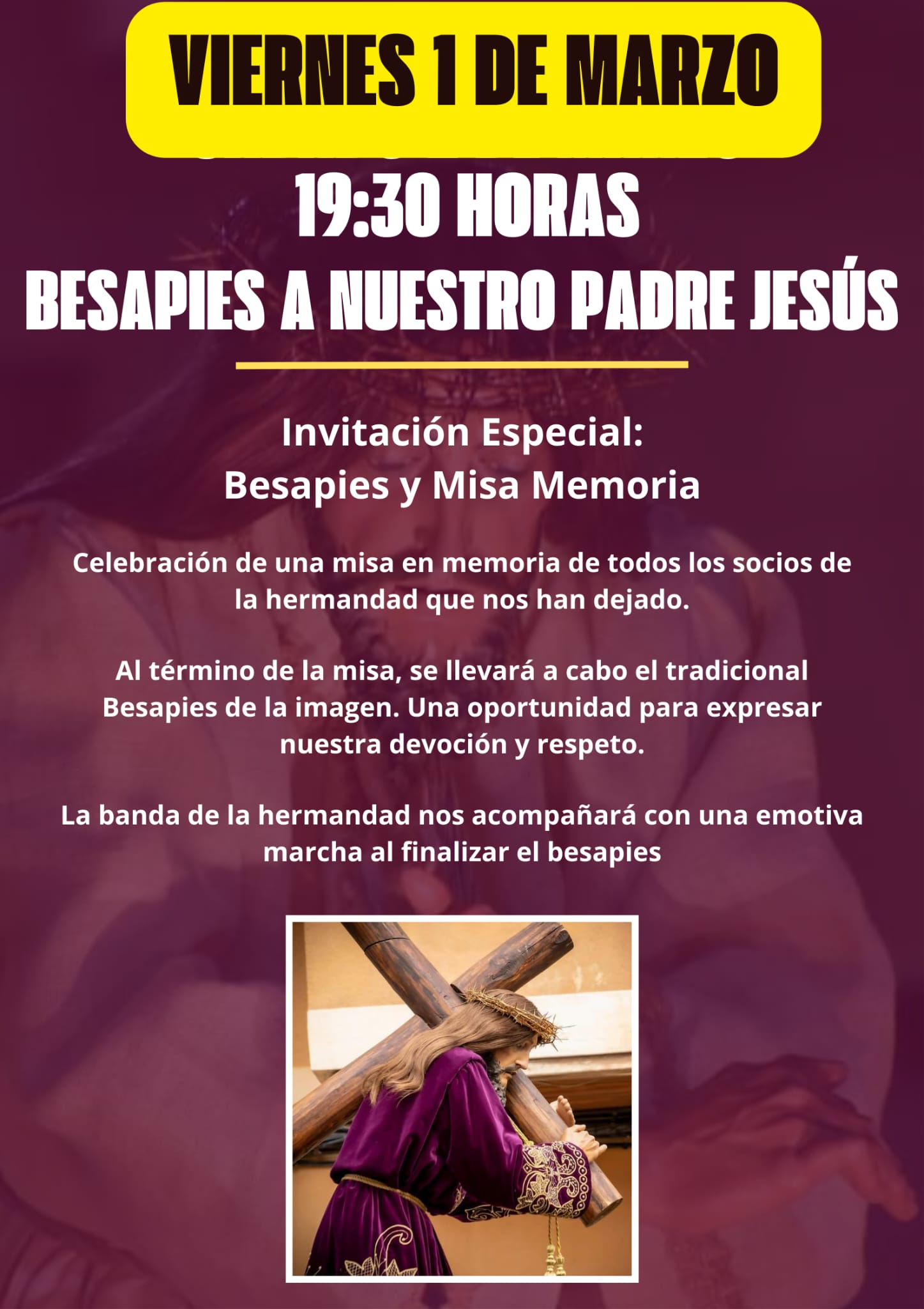 BESAPIES A NUESTRO PADRE JESÚS