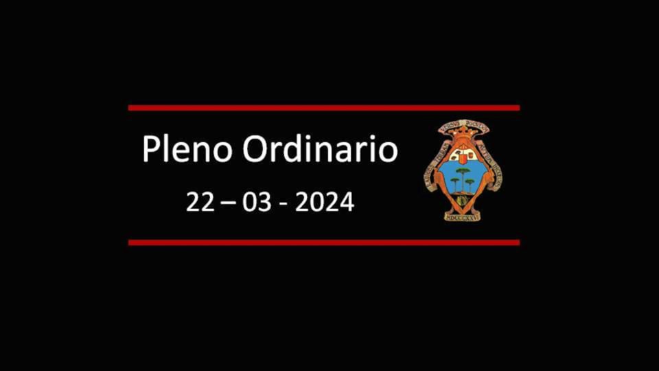 PLENO ORDINARIO 22-03-2024
