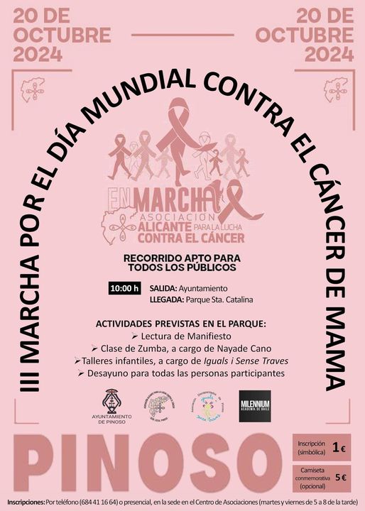 MARCHA POR EL DÍA MUNDIAL DEL CÁNCER DE MAMA