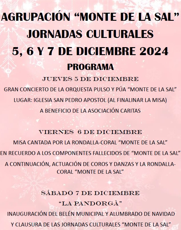 JORNADAS CULTURALES MONTE DE LA SAL