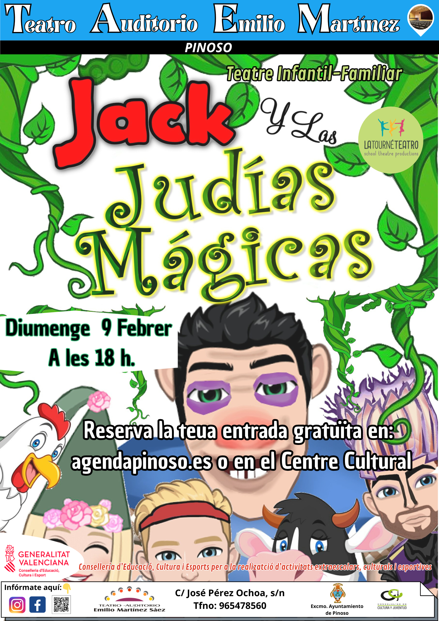 TEATRO INFANTIL  JACK Y LAS JUDIAS MÁGICAS