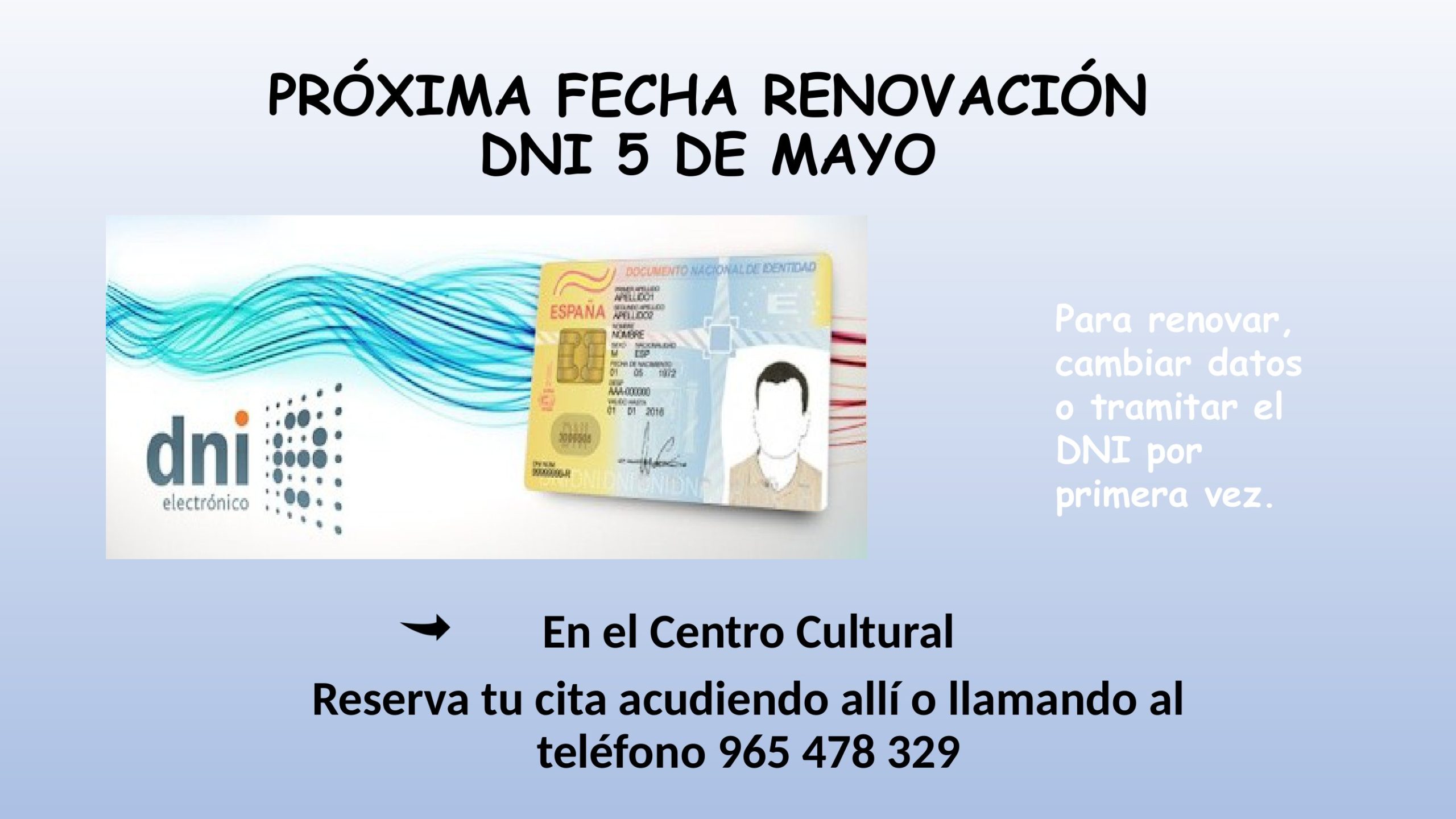 RENOVACIÓN DE DNI