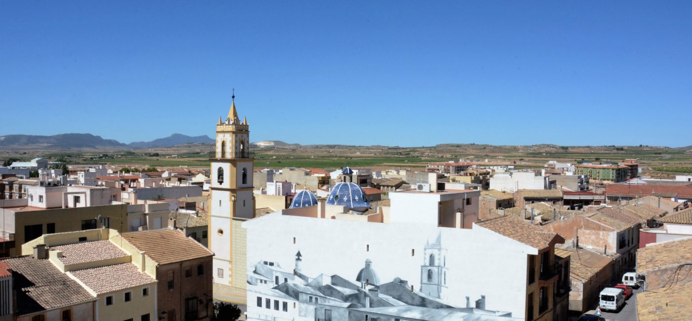 MURAL PARKING AYUNTAMIENTO E IGLESIA SAN PEDRO APOSTOL