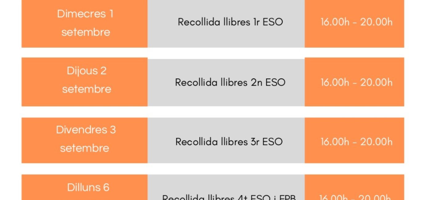 recogida de libros